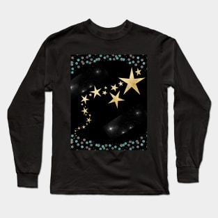 unique sparkling star patterns Long Sleeve T-Shirt